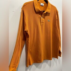 Lacoste long sleeve cotton polo size 6